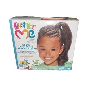 Just For Me! No-Lye Conditioning Crème Relaxer Kit for Children's Hair